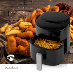 Nedis Hot Air Fryer | 4,2 l | Timer: 240 min | Antal forudindstillede programmer: 8 | Digital | Sort
