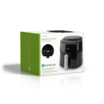 Nedis Hot Air Fryer | 4,2 l | Timer: 240 min | Antal forudindstillede programmer: 8 | Digital | Sort