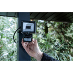 brennenstuhl LED Spotlight JARO 1060 P (LED projektør til vægmontering til udendørs IP65, 10W, 1150lm, 6500K, med bevægelsesdetektor)