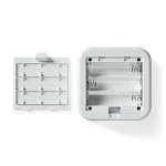 Nedis SmartLife Klokke | RF, frequency 433 Mhz | Tilbehør til: WIFICDP10GY / WIFICDP30WT / WIFICDP40CWT | Batteri / USB Drevet | 4 Lyde | 4.5 V DC / 5 V DC | Justérbar volume | Hvid