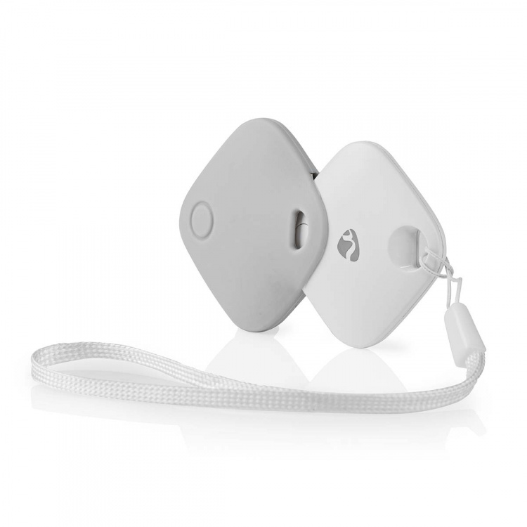 Nedis Nøglefinder | Kompatibel med: Apple Find My App | Batteri | 1x CR2032 | Batterier medfølger | Bluetooth® version: 5.1 | Batteri levetid op til: 1 År | Hvid | 1 stk