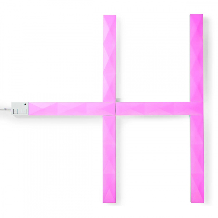 Nedis SmartLife Dekorative Lys | Vægstang | Wi-Fi | RGBIC / Varm Hvid | Android™