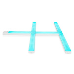 Nedis SmartLife Dekorative Lys | Vægstang | Wi-Fi | RGBIC / Varm Hvid | Android™