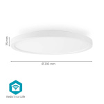 Nedis SmartLife Lofts lys | RGB / Varm til kølig hvid | Runde | Diameter: 290 mm | 1800 lm | 2700 - 6500 K | IP20 | Energiklasse: F | Android™ / IOS Nedis SmartLife Lofts lys | RGB / Varm til kølig hvid | Runde | Diameter: 290 mm | 1800 lm | 2700 - 6500 K | IP20 | Energiklasse: F | Android™ / IOS