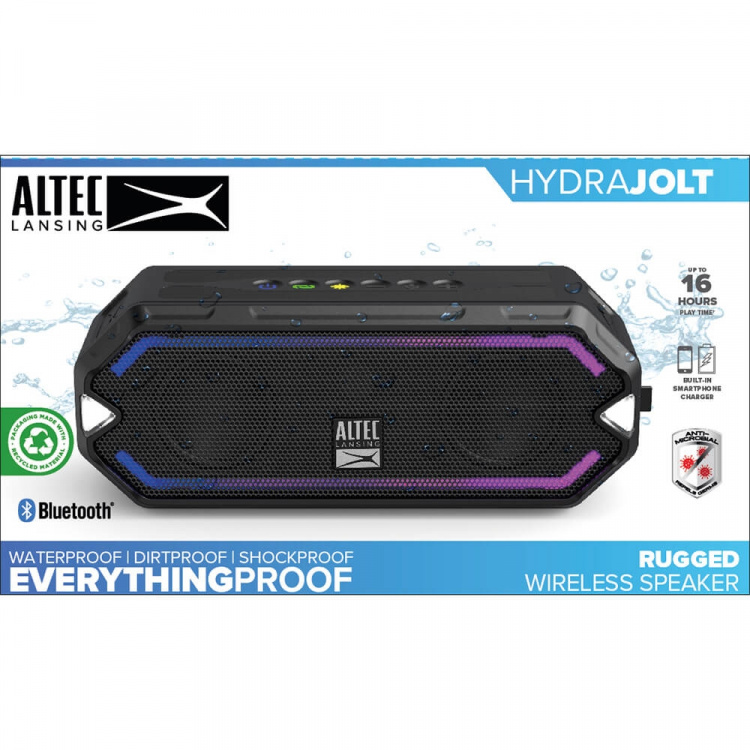 Altec Lansing Højttaler IMW1200 HydraJolt RGB Vandtæt Sort