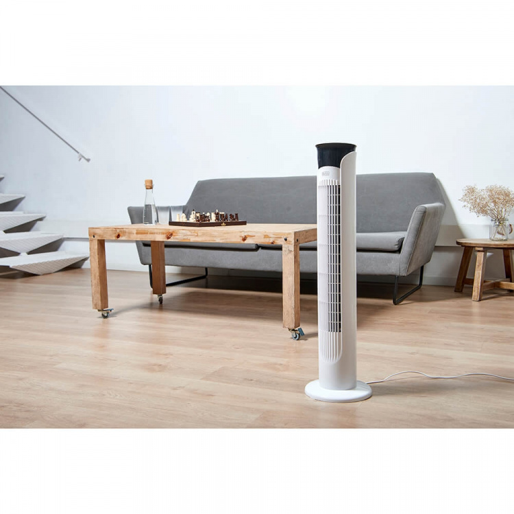 BLACK+DECKER Tårnblæser Hvid 81 cm