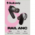 Skullcandy Høretelefoner Rail ANC In-Ear True Wireless Sort Skullcandy Høretelefoner Rail ANC In-Ear True Wireless Sort