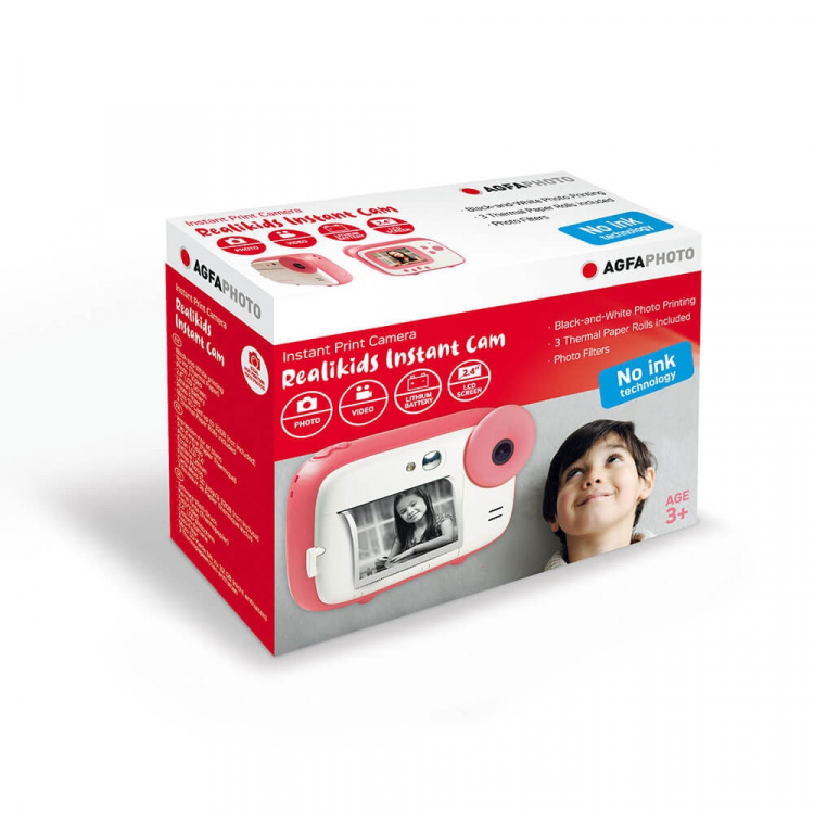 Agfa Instant Print Kamera Realikids Rosa