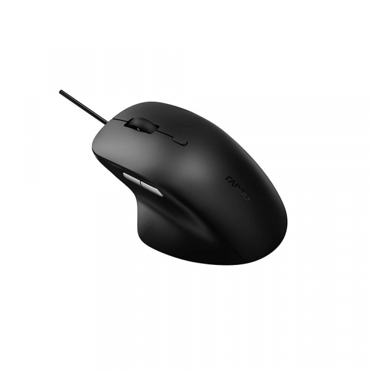 Rapoo Mus N500 USB-kablet Lydløs Optisk Sort Rapoo Mus N500 USB-kablet Lydløs Optisk Sort