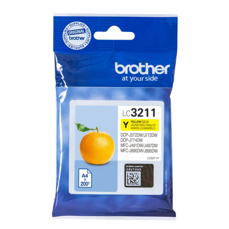 Brother Blæk LC3211 Gul