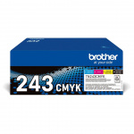 Brother Toner Multipak TN243CMYK TN-243 Sort Cyan Magenta Gul