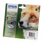 EPSON Blæk Multipak C13T12854012 T1285 Fox Sort Cyan Magenta Gul EPSON Blæk Multipak C13T12854012 T1285 Fox Sort Cyan Magenta Gul