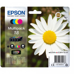 EPSON Blæk Multipak C13T18064012 18 Sort Cyan Magenta Gul