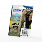 EPSON Blæk C13T24354012 24XL Elephant Lys Cyan