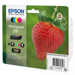 EPSON Blæk Multipak C13T29864012 29 Strawberry Sort Cyan Magenta Gul EPSON Blæk Multipak C13T29864012 29 Strawberry Sort Cyan Magenta Gul