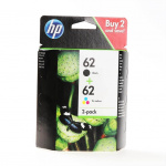 HP Blæk Multipak N9J71AE 62 Sort Cyan Magenta Gul HP Blæk Multipak N9J71AE 62 Sort Cyan Magenta Gul