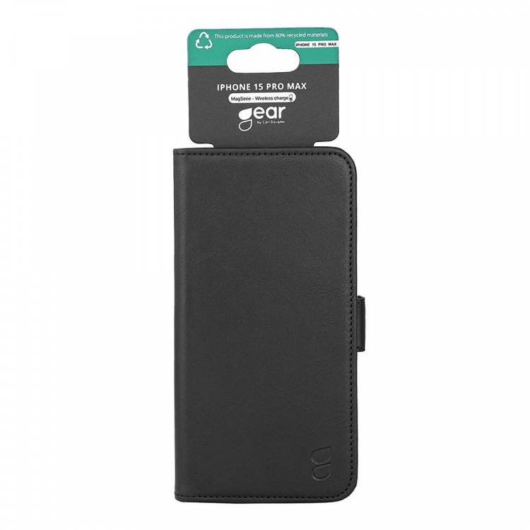 Gear Wallet Case 3 kortrum Magseries Sort - iPhone 15 Pro Max
