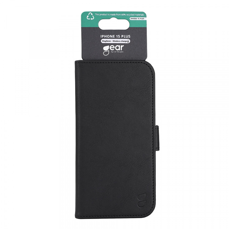 Gear Wallet Case 3 kortrum Magseries Sort - iPhone 15 Plus