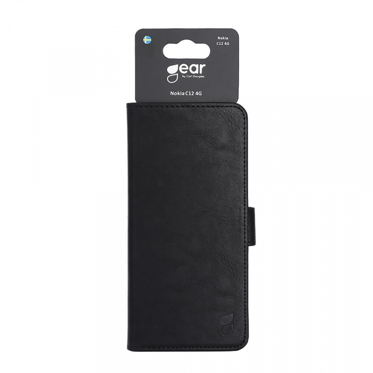 Gear Wallet Case Black - Nokia C12 4G