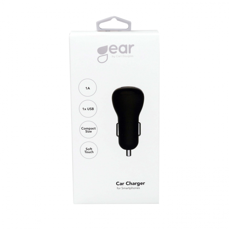 Gear Lader 12/24V 1xUSB 1A Sort