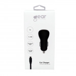 Gear Lader 12/24V 1xUSB 1A + MicroUSB Kabel 1.0m Sort