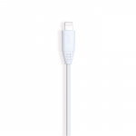 Gear Rundt ladekabel Lightning til USB-A 0,3m Hvid MFI