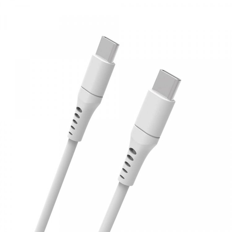 Gear Ladekabel USB-C til USB-C 2.0 3m Kabel Hvid