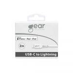 Gear Ladekabel USB-C til Lightning 2m Hvid MFI C94