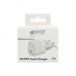 Gear Lader 220V 1xUSB-C PD/PPS 25W Hvid
