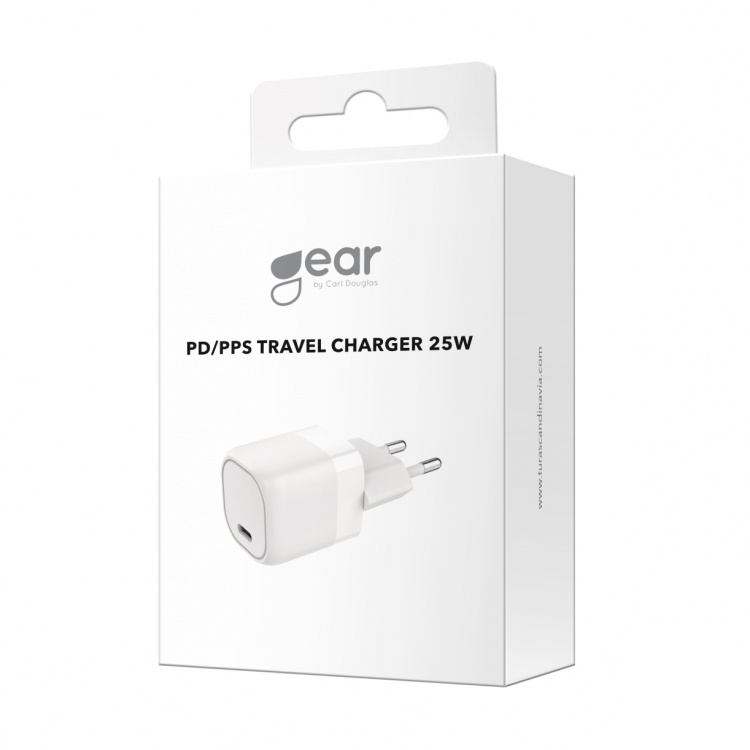 Gear Lader 220V 1xUSB-C PD/PPS 25W Hvid
