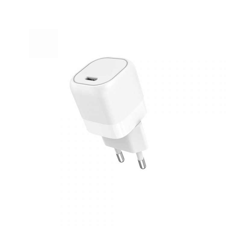 Gear Lader 220V 1xUSB-C PD/PPS 25W, Kabel USB-C-USB-C 1m