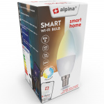 Alpina WiFi Smart E14 LED varm/kold hvid 4,9W 470 lm Alpina WiFi Smart E14 LED varm/kold hvid 4,9W 470 lm