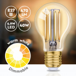 Alpina WiFi Smart E27 LED Filament varm hvid 5,5W 470 lm Alpina WiFi Smart E27 LED Filament varm hvid 5,5W 470 lm