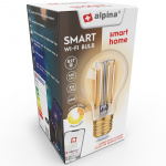 Alpina WiFi Smart E27 LED Filament varm hvid 5,5W 470 lm Alpina WiFi Smart E27 LED Filament varm hvid 5,5W 470 lm