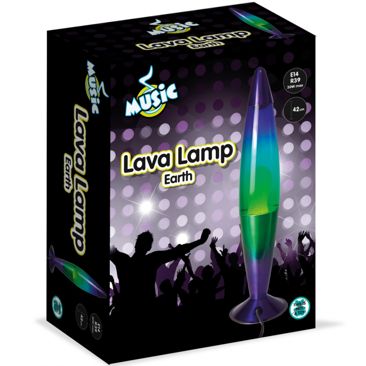 Music Lava Lamp - Earth 42cm