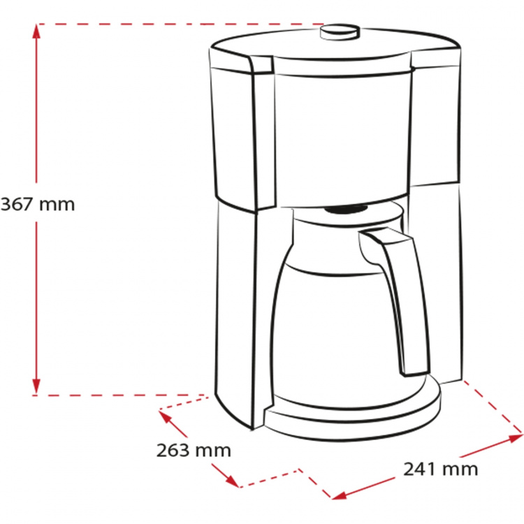 Melitta Termosbryggare LOOK 5.0 THERM TIMER, SVART Melitta Termosbryggare LOOK 5.0 THERM TIMER, SVART