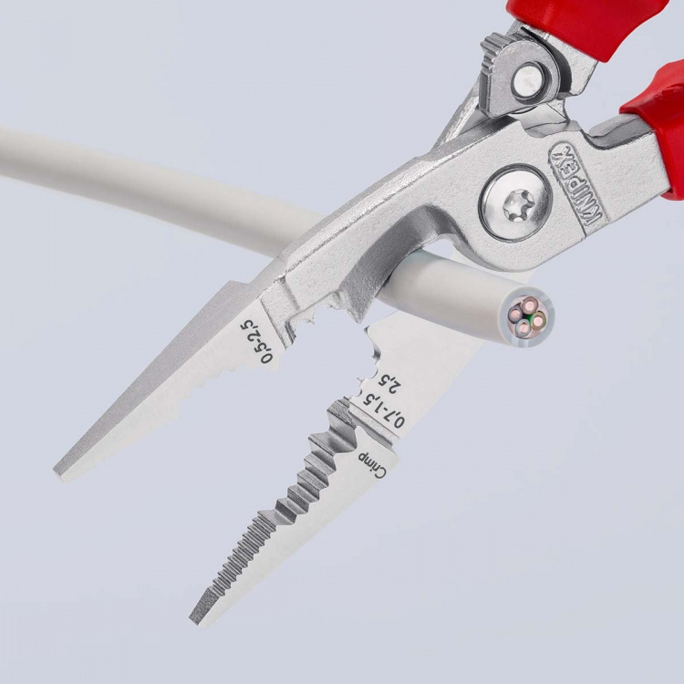 KNIPEX Kabeltang med afisoleringsværktøj VDE:0.7...1.5 mm² 200 mm