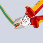 KNIPEX Skævbider VDE 160 mm