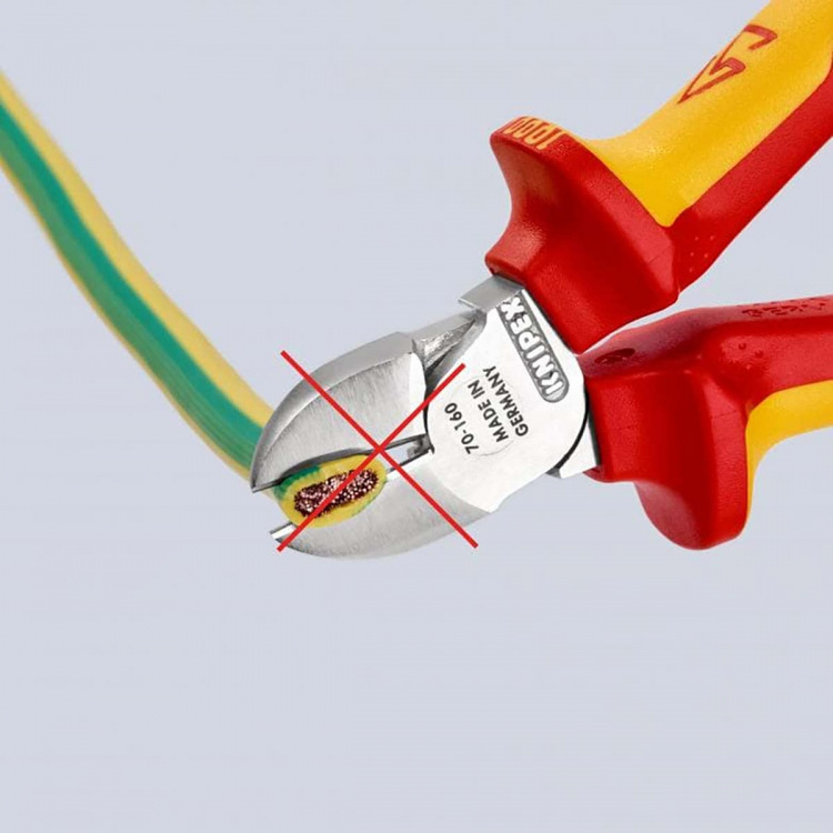 KNIPEX Skævbider VDE 160 mm