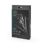 Nedis Optisk lydkabel | TosLink Male | TosLink Male | 5.00 m | Runde | Flettet | Gun Metal Grå | Cover Window Box