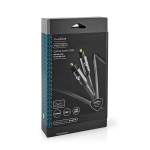 Nedis Optisk lydkabel | TosLink Male | TosLink Male | 5.00 m | Runde | Flettet | Gun Metal Grå | Cover Window Box