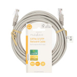 Nedis CAT5e netværkskabel | U/UTP | RJ45 Han | RJ45 Han | 5.00 m | Runde | PVC | Grå | Label