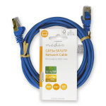 Nedis CAT5e netværkskabel | SF/UTP | RJ45 Han | RJ45 Han | 2.00 m | Runde | PVC | Blå | Label