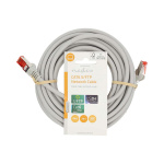 Nedis Kat 6 kabel | RJ45 Han | RJ45 Han | S/FTP | 7.50 m | Runde | LSZH | Grå | Label