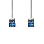 Nedis CAT6a netværkskabel | S/FTP | RJ45 Han | RJ45 Han | 5.00 m | Snagless | Runde | LSZH | Hvid | Label