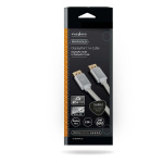 Nedis Displayport kabel | DisplayPort Han | DisplayPort Han | 8K@60Hz | Guldplateret | 2.00 m | Runde | Flettet | Sølv | Cover Window Box