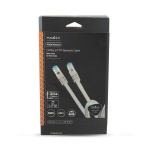 Nedis CAT6a netværkskabel | S/FTP | RJ45 Han | RJ45 Han | 2.00 m | Snagless | Runde | Flettet / PVC | Sølv | Cover Window Box