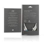 Nedis CAT6a netværkskabel | S/FTP | RJ45 Han | RJ45 Han | 2.00 m | Snagless | Runde | Flettet / PVC | Sølv | Cover Window Box