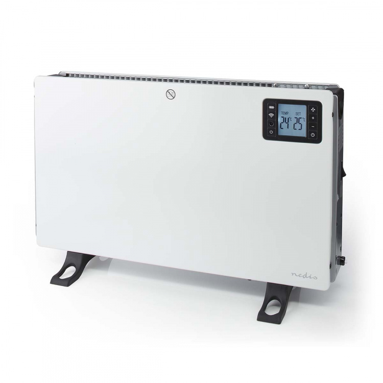 Nedis SmartLife Elradiator | 2000 W | 3 Varmeindstillinger | LCD | 5 - 37 °C | Justerbar termostat | Hvid