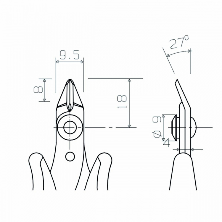 Piergiacomi Skæretang 118 mm Præcision